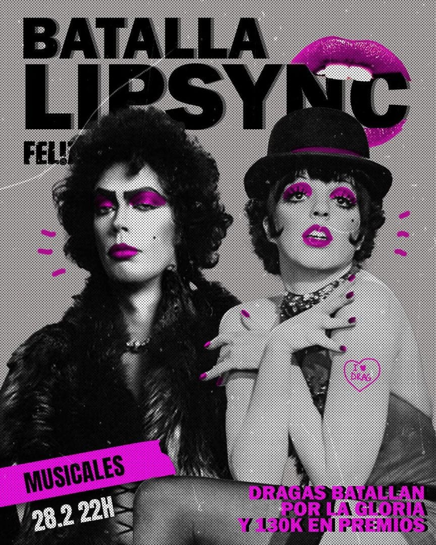 FEL!ZA Club LGBTIQ Buenos Aires — Musicales amooor

Dragas batallan por la gloriaaa y 130k en premios
Y vos elegis