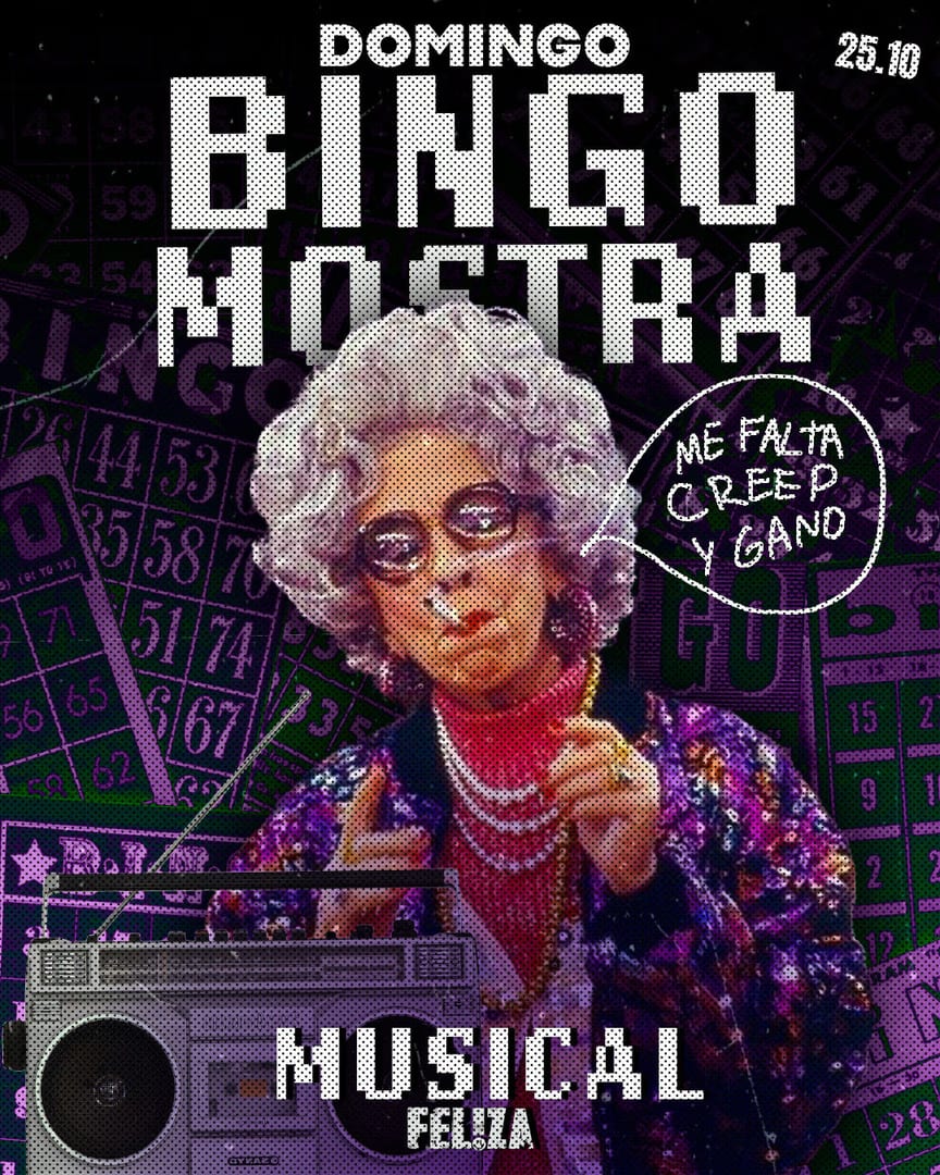 FEL!ZA Club LGBTIQ Buenos Aires — BINGO MOSTRA MUSICAL
Escucha a tu señora binguera interna y dominguea como se de